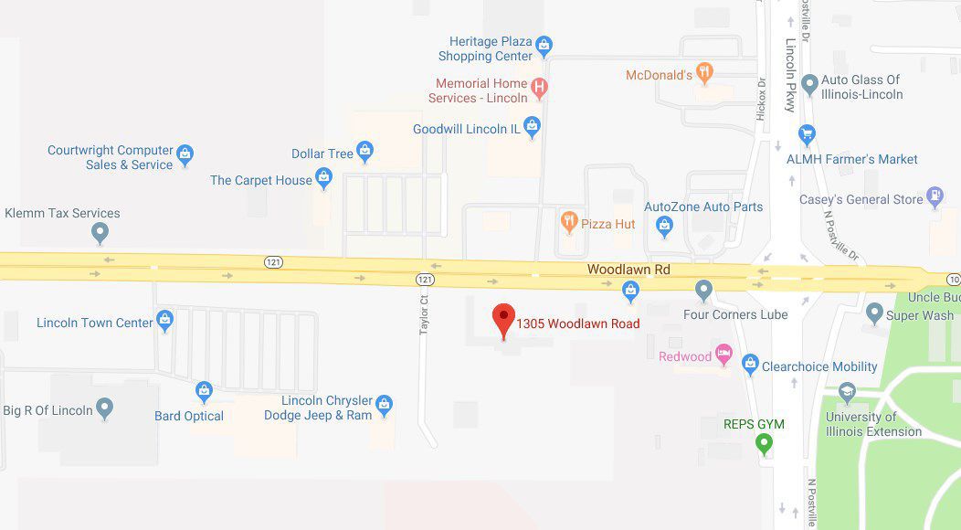 Map - 1305 Woodlawn Rd, Lincoln